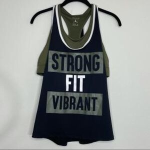 Energie Olive Green Racerback Sports Bra